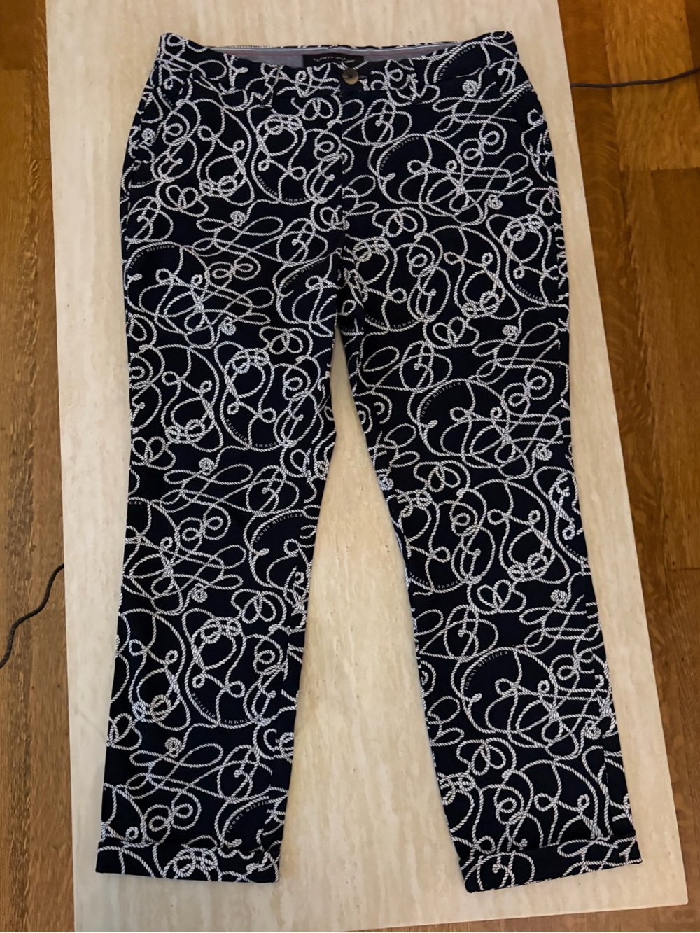 Tommy Hilfiger Navy Rope Print Shorts